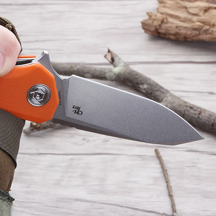 CH CH3004 D2 складной нож G10 ручка Походный Кемпинг подшипник флип Рыбалка Тактический