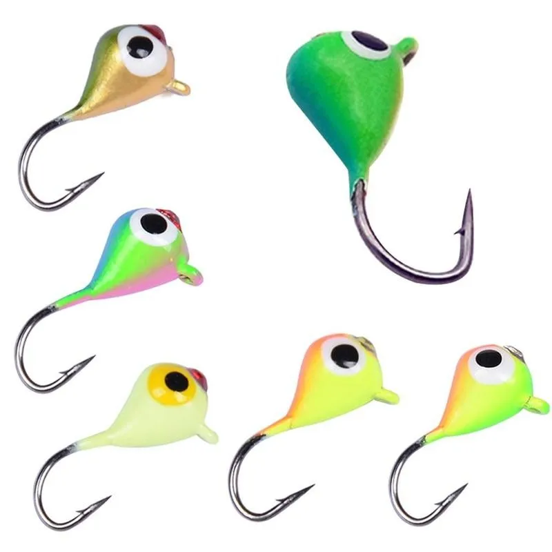 

6 colors 3D eyes Fishing Lure Mini Metal Bait Fishing Hook Tackle Jigging Bait Z7C9 Fishing Lure Fishing 1.1g 1.5cm Lure G8D8