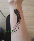 Водостойкая временная татуировка-наклейка, мандала, хна, птица, перо, боди-арт, татуировка, флэш-тату, поддельные татуировки для девочек, женщин, мужчин, 4