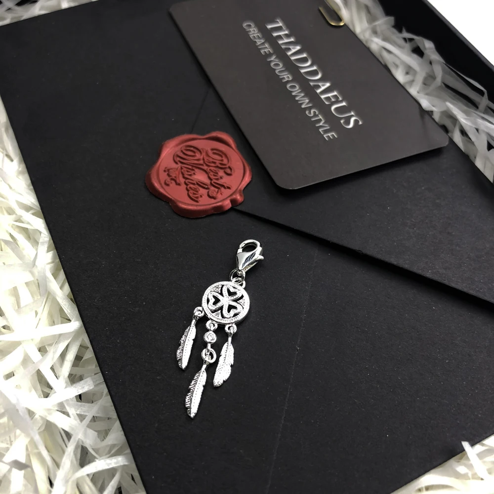 Женский браслет с подвеской Ловец снов серебро 2020 пробы 925|Ювелирные шармы| |