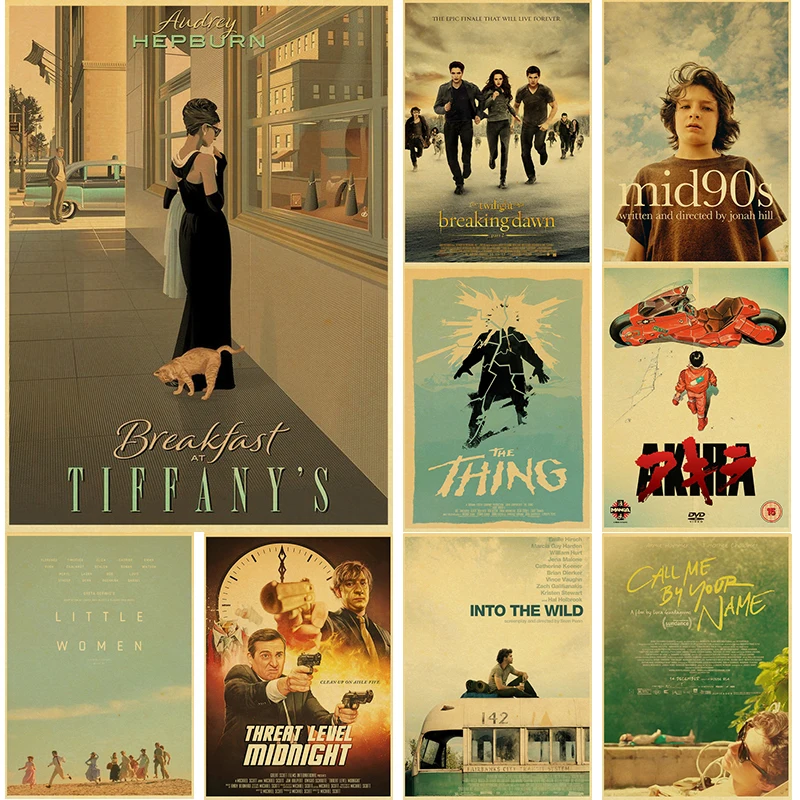 

Canvas painting Tiffany Akira movie classic retro movie series wall art posters and prints room decoration living home decor