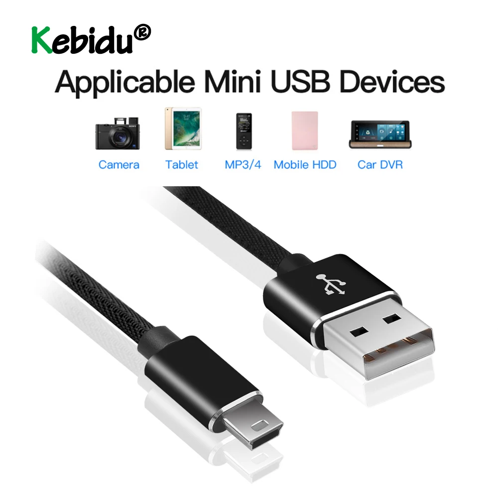 1 м USB кабель мини к передачи данных для быстрой зарядки мобильного телефона