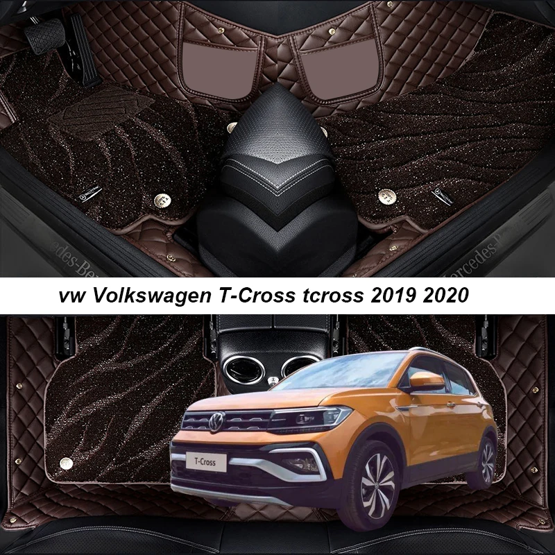 

Коврики для салона автомобиля vw, Фольксваген, T-Cross, tcross 2019, 2020