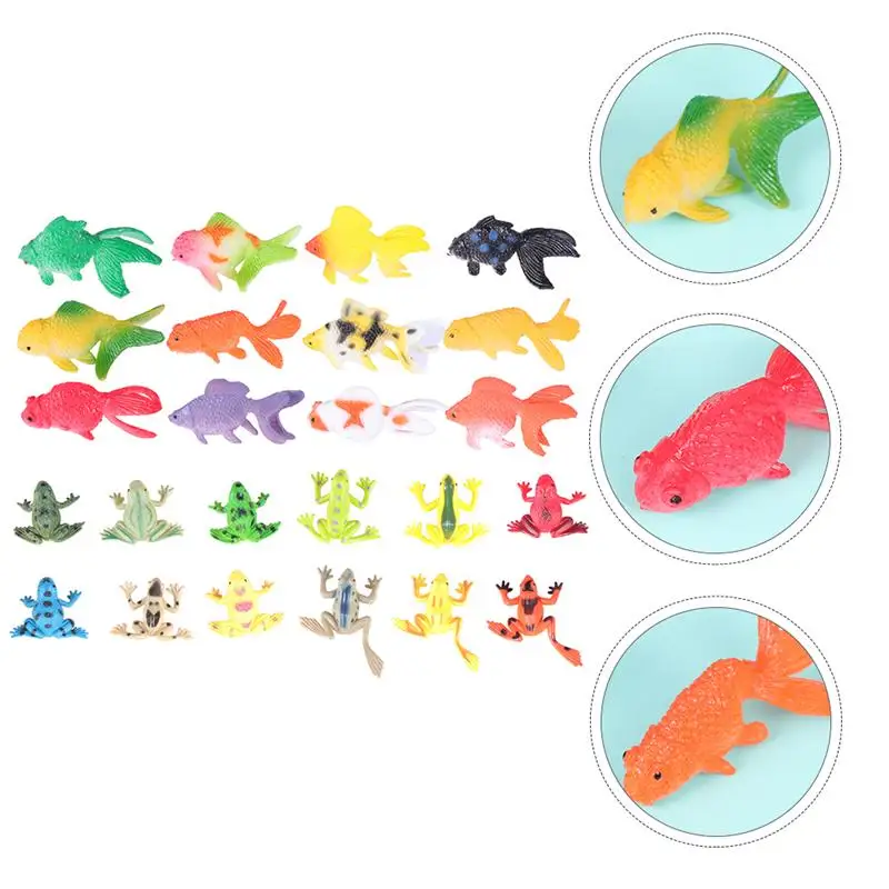 

24Pcs Portable Practical Vivid Exquisite Durable Simulated Animals Simulation Animal Toys Animal Model Statues
