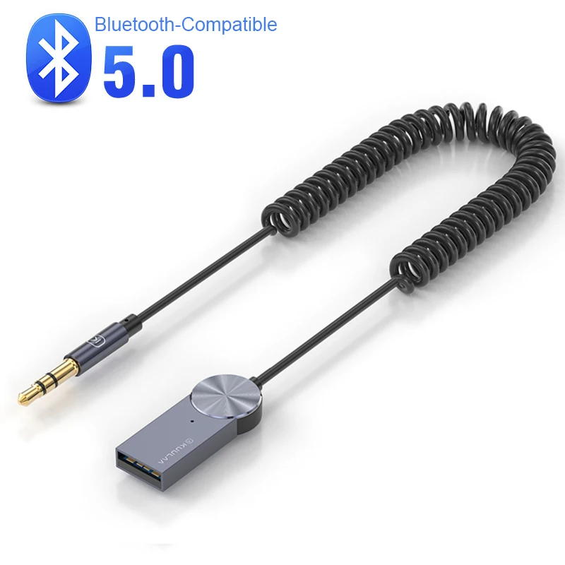 

Aux Bluetooth-совместимый адаптер 5,0 для автомобиля 3,5 мм разъем USB Aux приемник динамик аудио музыка беспроводной передатчик