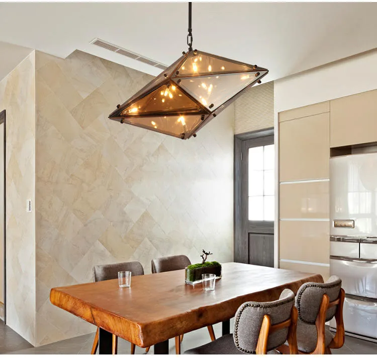Nordic Diamond креативный скандинавский стеклянный Алмазный подвесной светильник