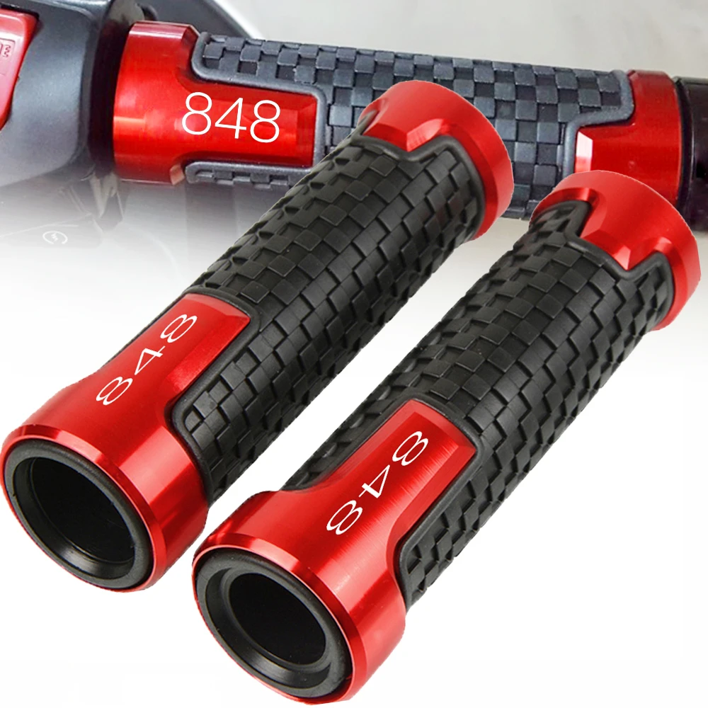 

For Ducati 848/EVO 2007 2008 2009 2010 2011 2012 2013 Motorcycle 7/8 22MM Handle Grip Handlebar Grips Motorbike Accessories