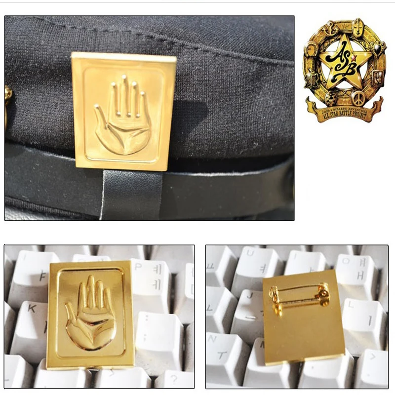 Аниме JOJO приключения Джоджо Косплэй Кепки Jotaro Kujo аксессуары Шапки военный