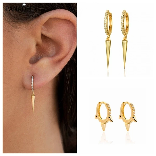 

Женские серьги-кольца из серебра 925 пробы с подвеской