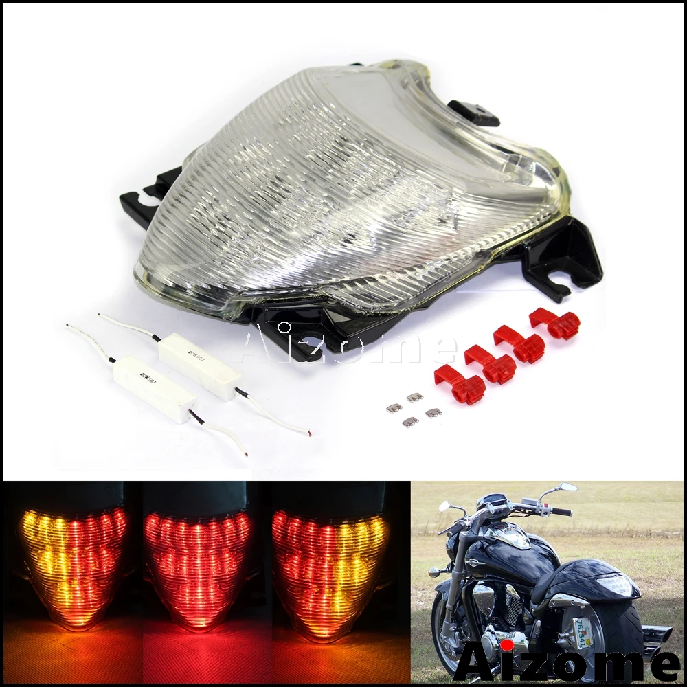 Интегрированный светодиодный задний фонарь для мотоцикла стоп-сигналы