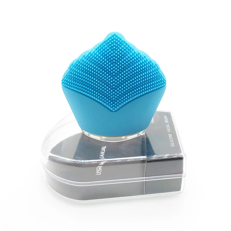USB Rechargeable Silicone Face Clean Brush Sonic Facial Massager Electric Pore Cleaner Washing Machine Waterproof 1 Piece | Красота и