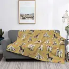 Плюшевое Фланелевое Флисовое одеяло с рисунком лисы терьера