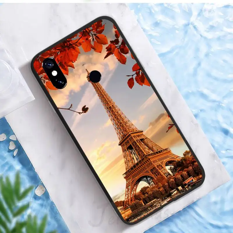 

Love Paris Eiffel tower France Phone Case For Xiaomi Redmi note 7 8 9 t k30 max3 9 s 10 pro lite