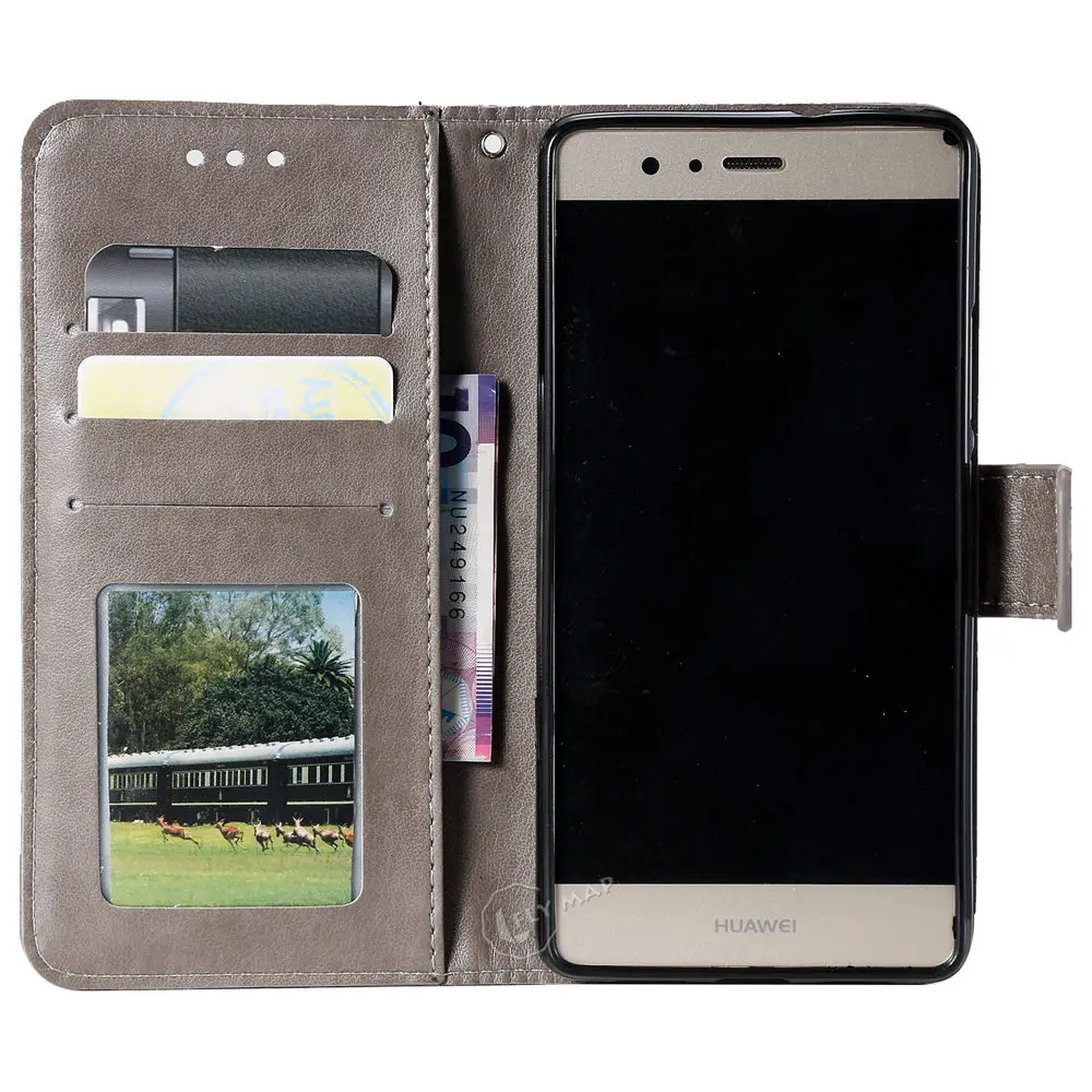 Сова Флип кожаный чехол для huawei P9 Lite P9Lite vns-l31 Wallet Кошелек Чехол для телефона чехол для huawei P 9 Lite VNS L21 Emboss Capa