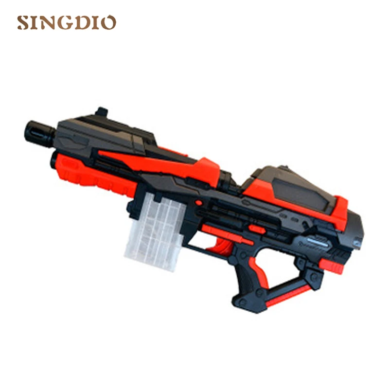 Горячий огонь электронные мягкие пулевые игрушки пистолет пулемет дробка пена