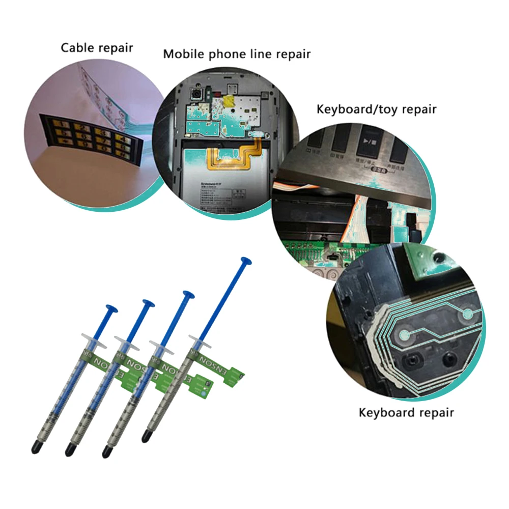 Серебряная проводящая клей Краски вставьте провода для электроники монтажная