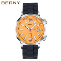 automatic mechanical watch men super luminous diver reloj hombre silicone strap 20atm waterproof wristwatch relogio masculino