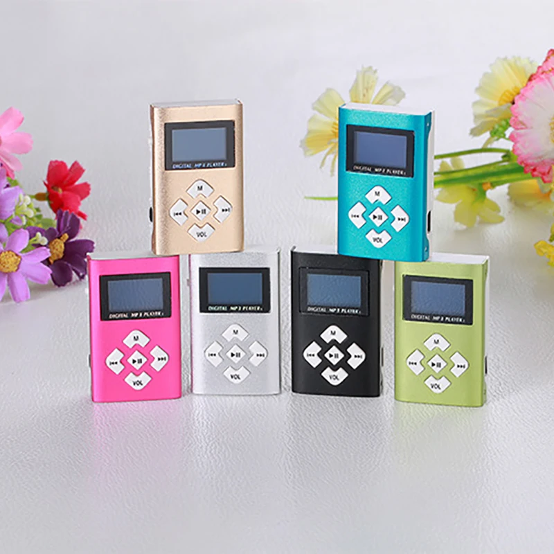 Mp3-плеер USB мини MP3-плеер с зажимом ЖК-экран поддержка 32 ГБ Micro SD TF карты радио Walkman