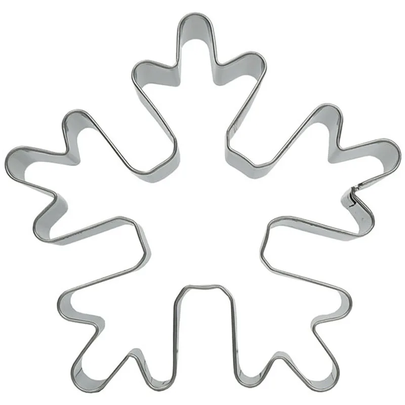 1 шт. Рождественский резак для печенья в форме снежинки большой пресс формы