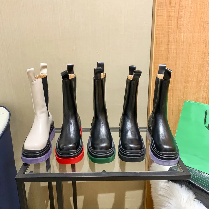 

European and American Fashion Cigarette Boots 2021 New High-heeled Martin Boots Women's Thick Bottoms Tight Single Boots