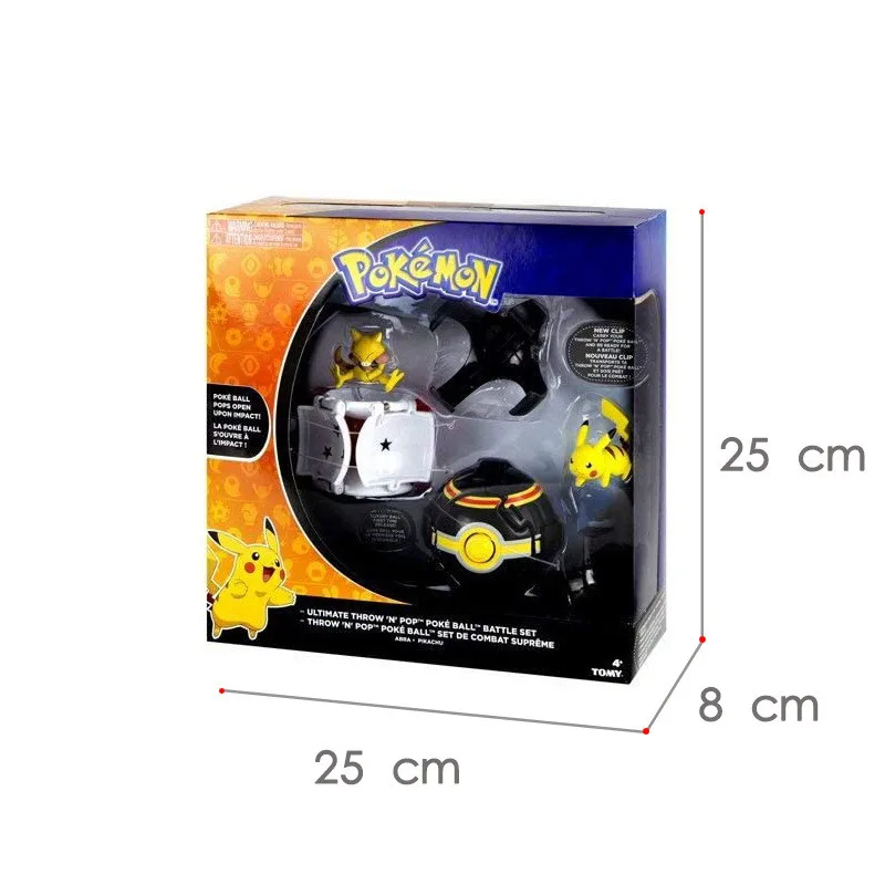

New Pokemon Pocket Monster Pet Pokeball Elf Ball Deformation Toy Figurines Anime Figure Pikachu Abra Flareon Action Model Doll