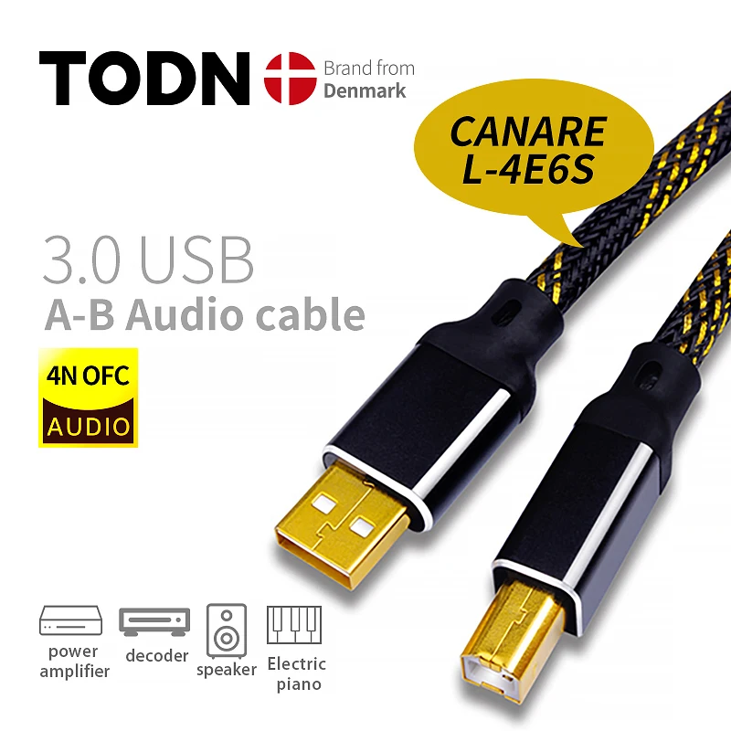 Canare HIFI USB кабель DAC A B Alpha 4N OFC Digital AB Audio to высококачественный для передачи данных Hi Fi
