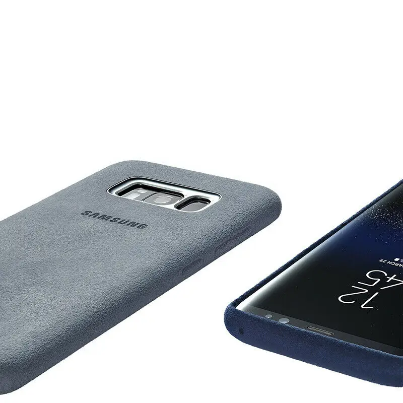 Для samsung Galaxy S8/S8 Plus замшевый кожаный чехол против отпечатков пальцев защитный чехол для samsung S8 роскошный