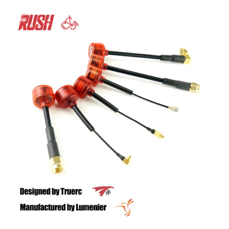 

2PCS RUSH CHERRY 5.8G 1.2DB Clear Red FPV Antenna for FPV Racing Freestyle Fatshark ImmersionRC RapidFire VTX Monitor Goggles
