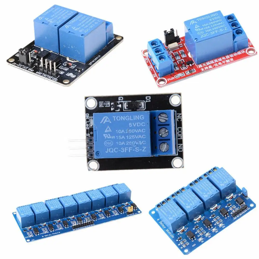 1 2 4 8 канальный 5V релейный Щит Модуль платы для Arduino Raspberry Pi ARM YK