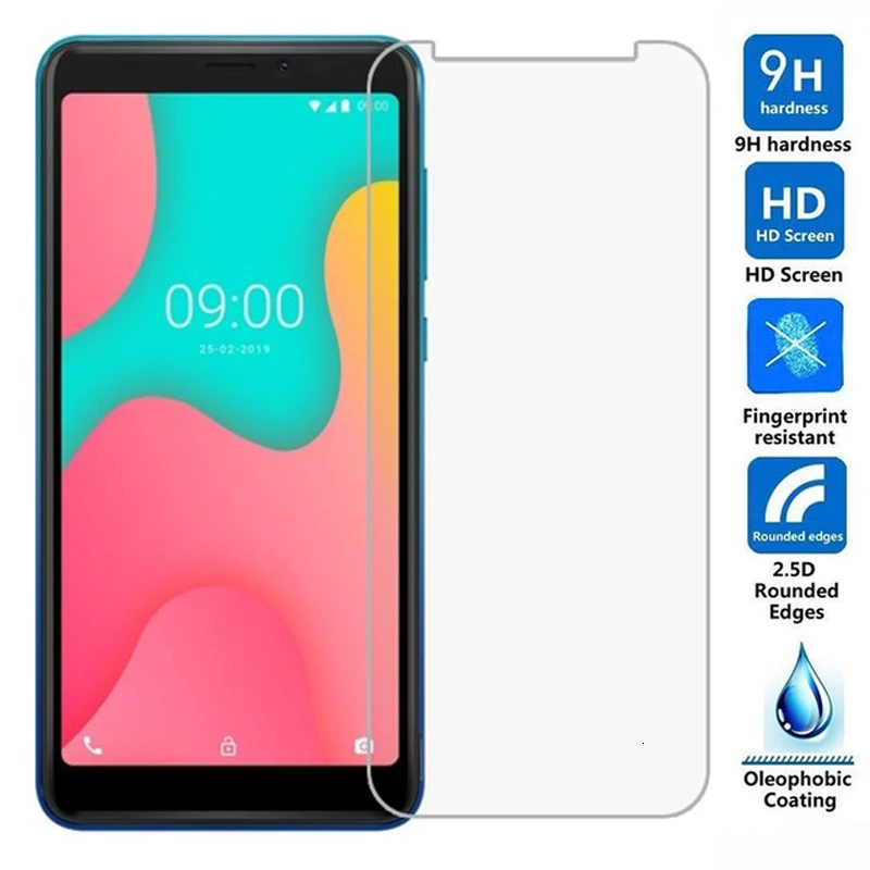 Защитное стекло закаленное 2.5D для Wiko Y70/Y80/Y50 2 шт. | Мобильные телефоны и аксессуары