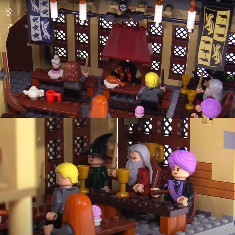 

931 Pcs Hogwarted Castle The Great Hall Building Blocks Figures Bricks Sets Education Toys for Children Kids
