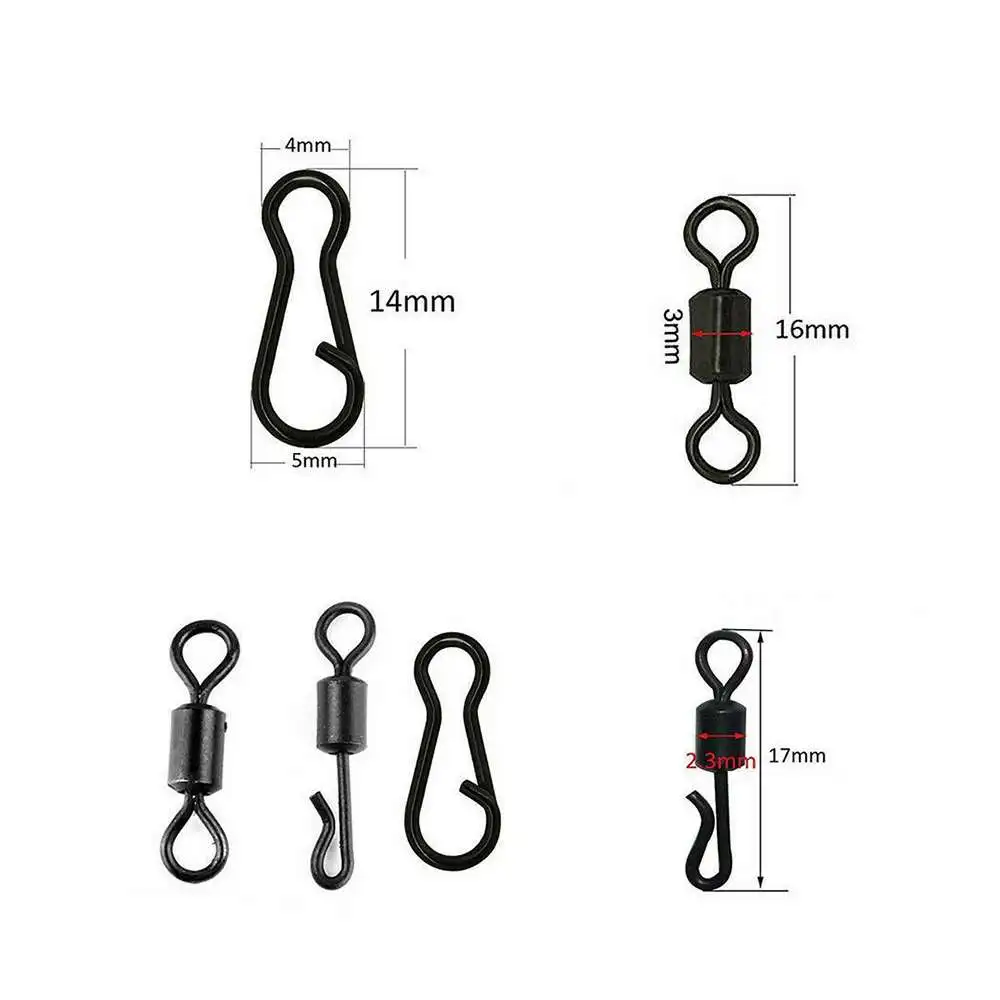 

160pcs/box Fishing Accessories Kit Including Pins,open Connectors,eight Rings,sleeves,Hooks with Fishing Tackle Box