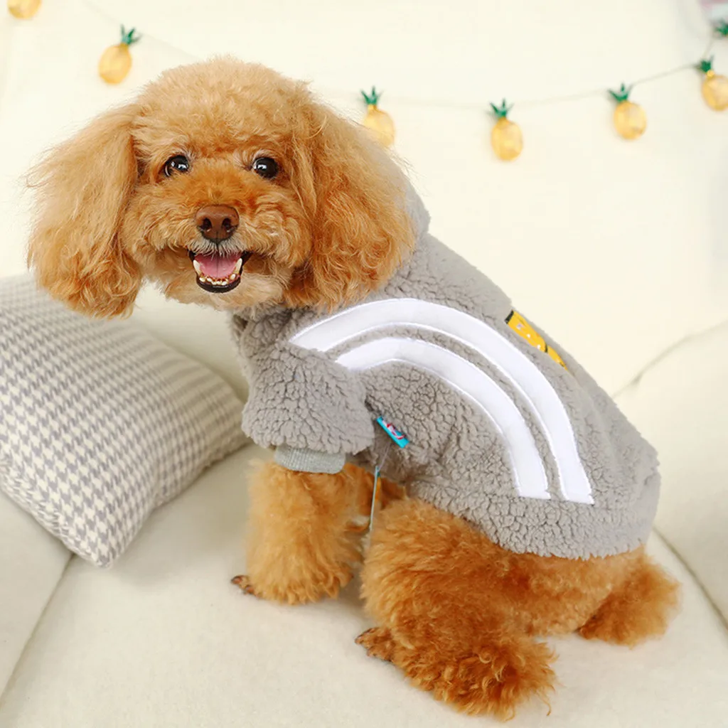 Одежда для собак зимние теплые куртки щенка Рождественская одежда толстовки