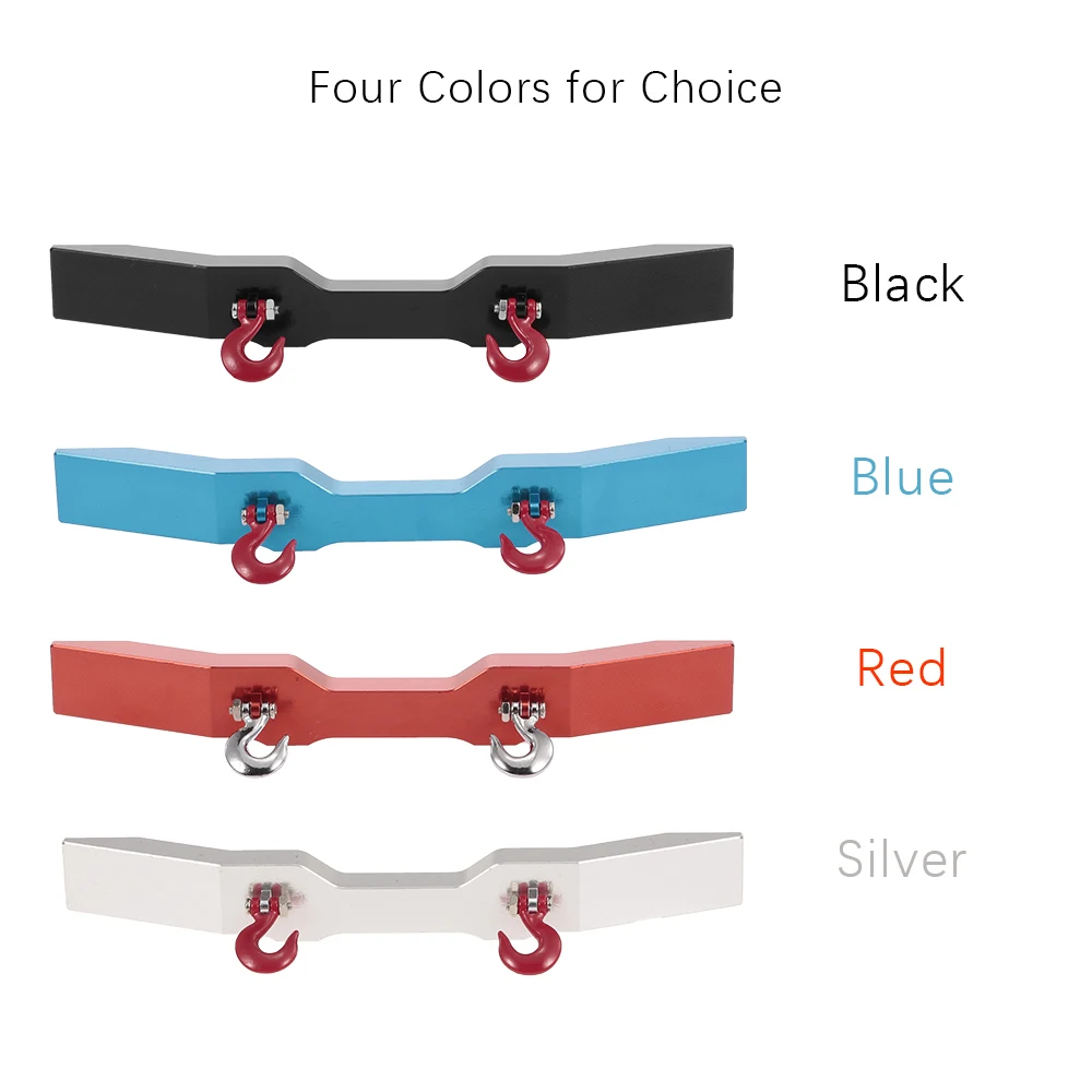 Металлический передний бампер с буксировочным прицепом для WPL B14 B24 B16 B36 RC Truck Crawler