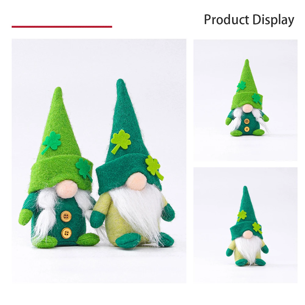 

День Святого Патрика зеленая шляпа кукла ирландский день счастливый клевер украшения ирландский фестиваль вечерние украшения День Святог...