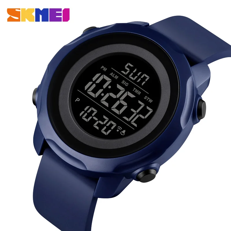 

SKMEI Sport Digital Watch Men 2 Time Outdoor Wristwatches Mens Ladies Waterproof Count Down Alarm Clock reloj montre homme 1540