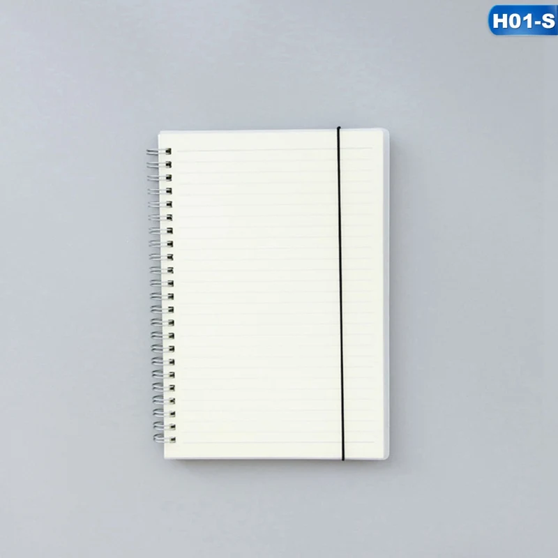 A6 A5 A4 Scrub Coil This transparent horizontal line White paper Grid Dot hand account Book Strap Notepad Notebook Diary