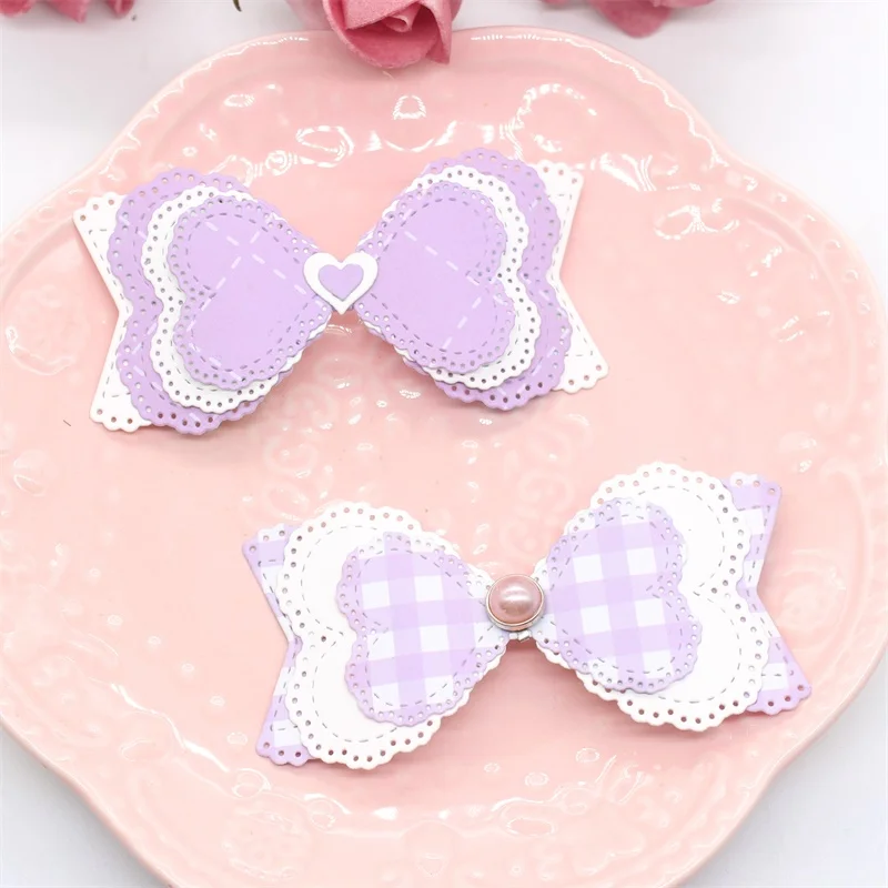 Ksccraft в форме сердца бант металлические режущие штампы трафареты для поделок