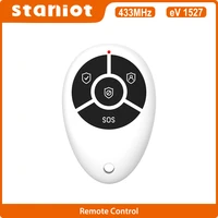 staniot 433mhz high quality portable 4 buttons keychain wireless remote control for wifi gsm home burglar security alarm system
