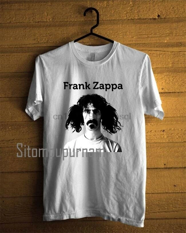 Новинка футболка для музыкантов Frank Zappa белая мужская с графическим принтом |
