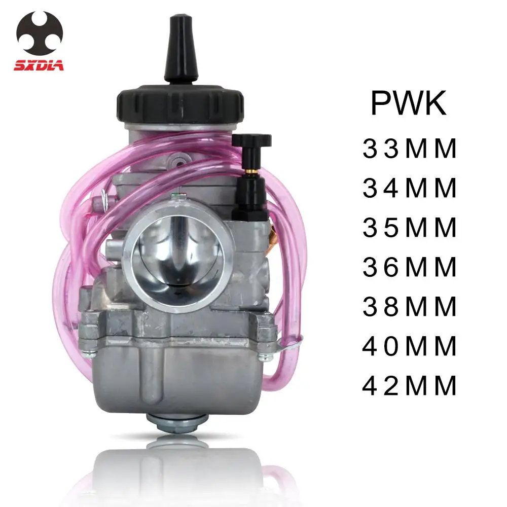 МОТОЦИКЛ КАРБЮРАТОР PWK 33 34 35 36 38 40 42 мм Двигатель скутер для Keihin с мощностью Jet Fit гоночный мото Байк мотокросс