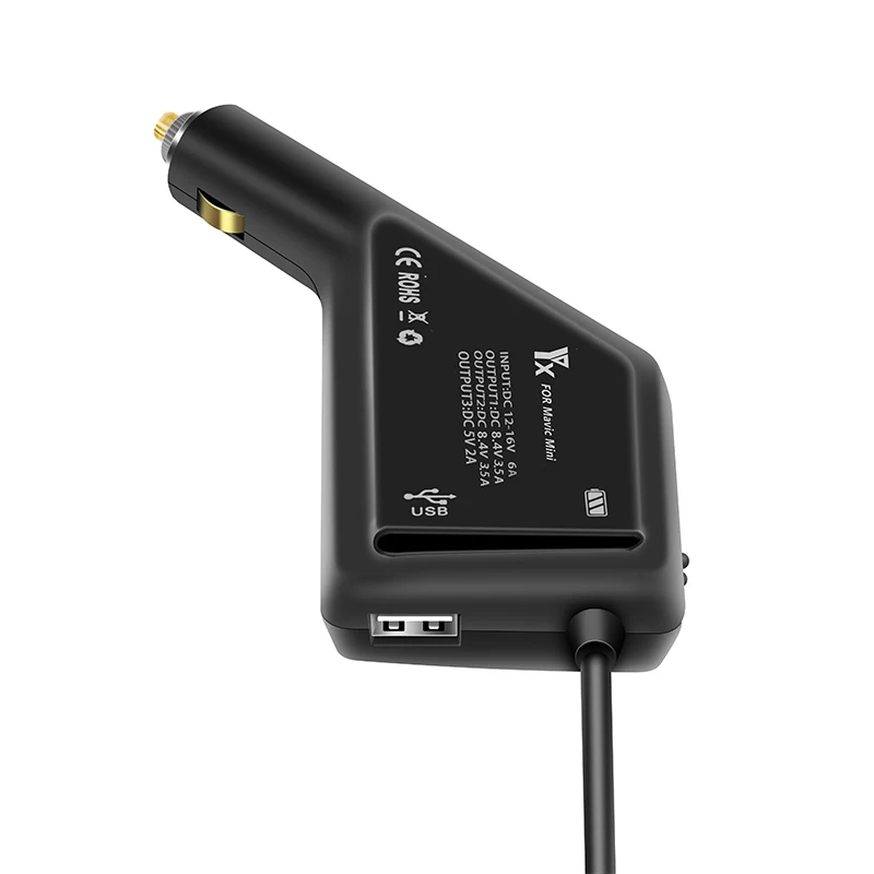 Автомобильное зарядное устройство YX 3 в 1 для DJI Mavic Mini интеллектуальная зарядка