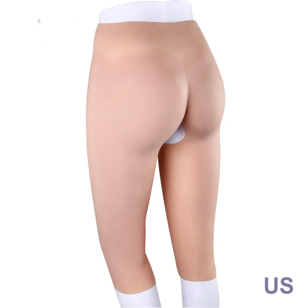 Силиконовые Обрезанные бедра Ass Enhancer открытая промежность CD Drag Queen Shape Wear S
