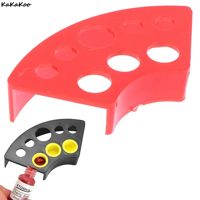 

Пластиковый Веерообразный подстаканник для тату-чернил с 8 отверстиями, подставка для тату, стойка для пигмента, товары для макияжа и красот...