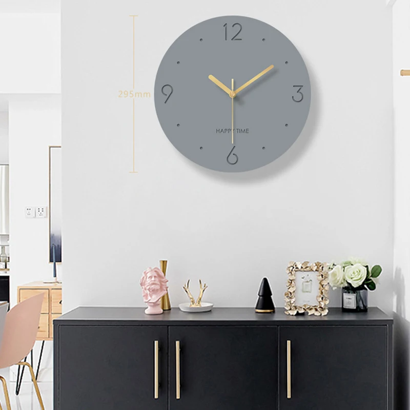 Настенные часы в скандинавском стиле акриловые простые бесшумные настенные для