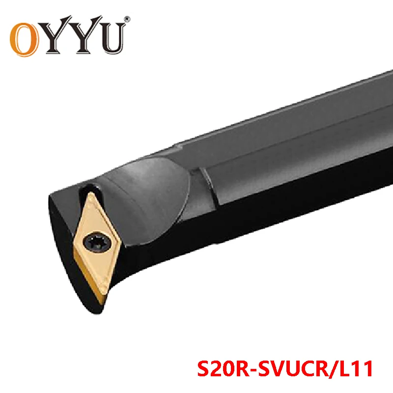 

OYYU S20R-SVUCR11 Lathe Cutter Arbor 20mm SVUCR Boring Bar use VCMT11 Carbide Inserts S20R-SVUCL11 Turning Toolholder