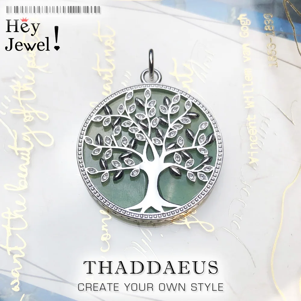 

Pendants Green Tree,2020 Spring New Jewelry Trendy Happy Future 925 Sterling Silver Accessories Gift For Women