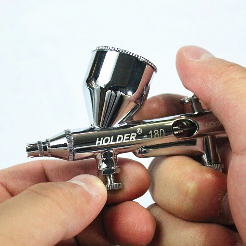 New HD-180 Airbrush 0.2mm 9cc Dual-Action Spray Gun Air brush Painting Tool Kit | Инструменты