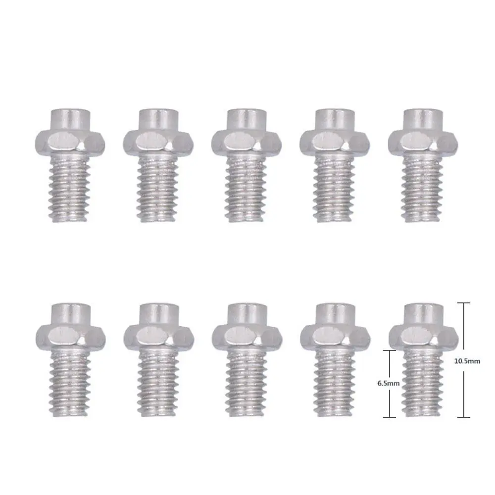 

10PCS M4 Bicycle Pedal Studs Steel Anti-ski Bolts Pin Nail for Cycle Pedals Bike Accessories