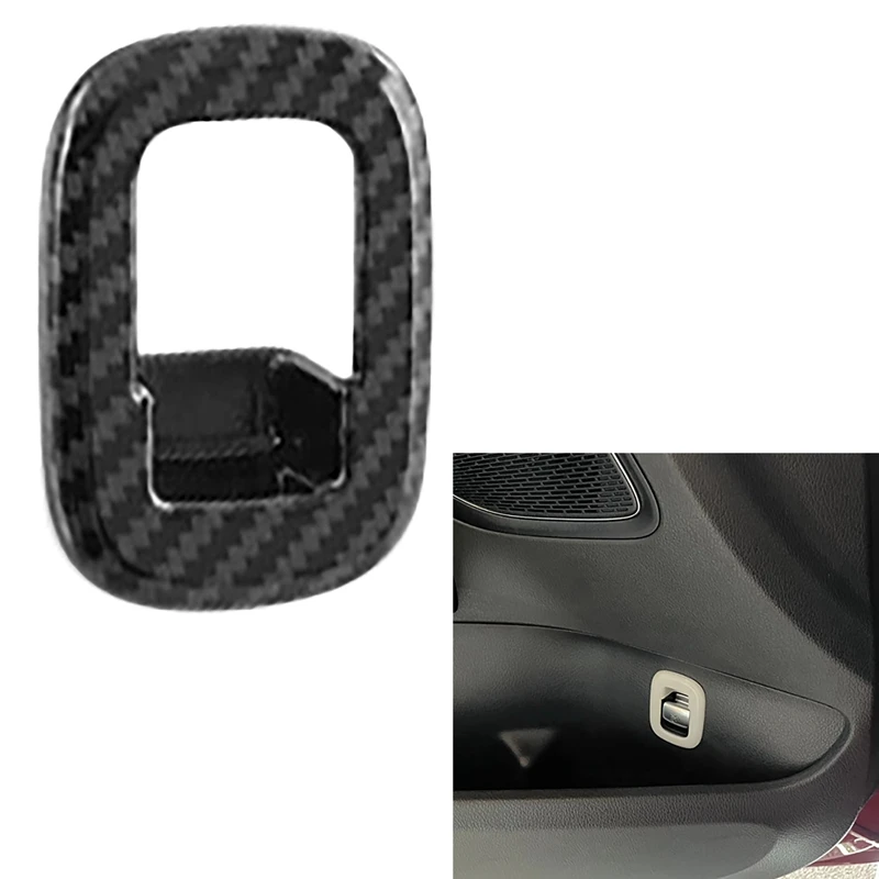 

AU04 -For Mercedes Benz C-Class W206 2021 2022 ABS Carbon Fiber Interior Tailgate Switch Decorative Cover Trim Car Sticker